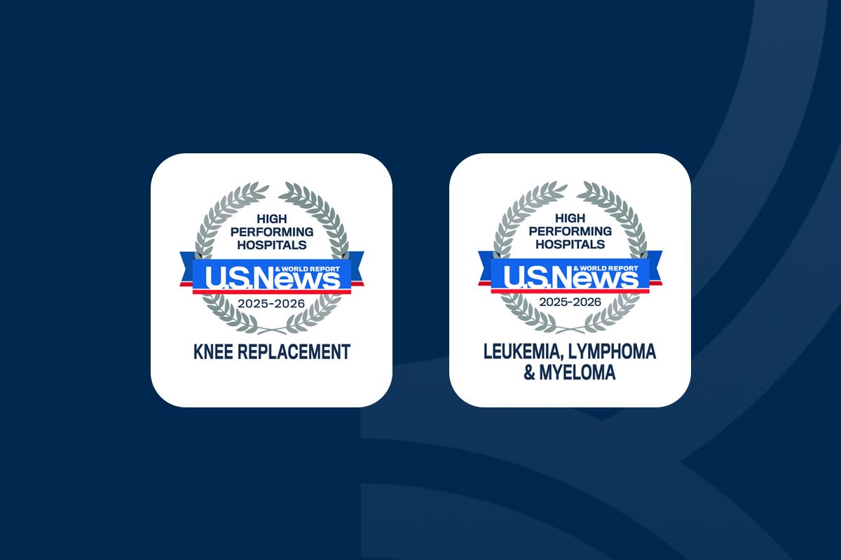 U.S. News & World Report High Performing Hospital badges