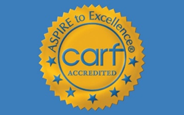 Commission on Accreditation of Rehabilitation Facilities Accredited Award Logo